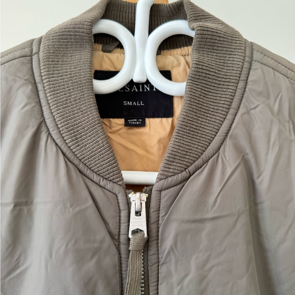 All SAINTS Green Bomber Jacket, Size S - Picture 4 of 13